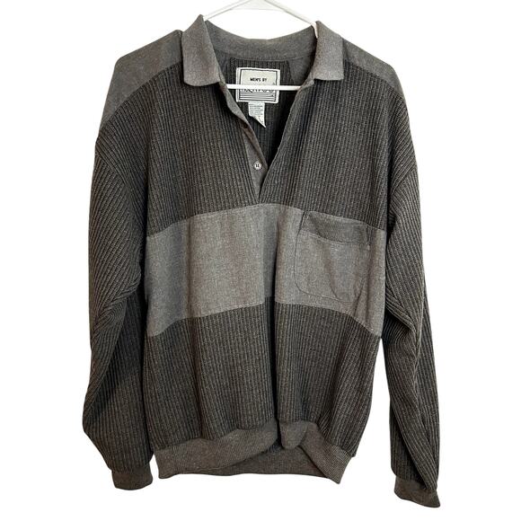 American Vintage Mens Popover Sweatshirt Size Large Gray - Picture 1 of 5